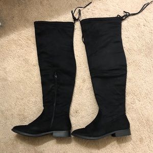 Suede Over-the-Knee Boots